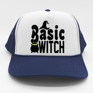 Basic Witch Halloween Funny Trucker Hat