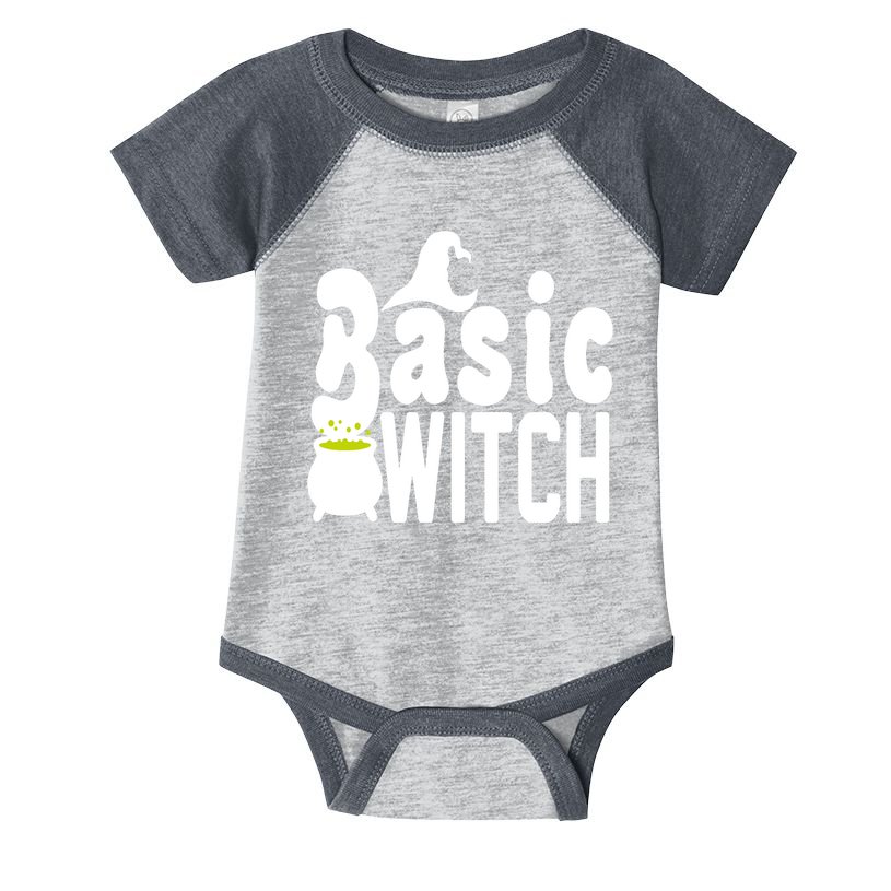 Basic Witch Halloween Funny Infant Baby Jersey Bodysuit