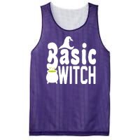 Basic Witch Halloween Funny Mesh Reversible Basketball Jersey Tank