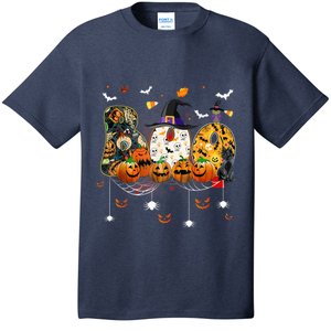 Boo Witch Hat Spider Bat Trick or Treat Halloween Costume T-Shirt