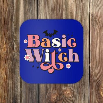 Basic Witch Halloween Reto Gifts Cute Funny Coaster