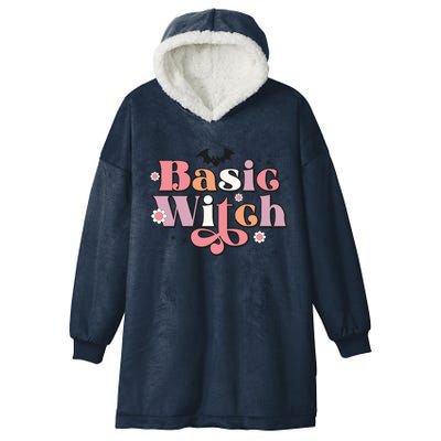 Basic Witch Halloween Reto Gifts Cute Funny Hooded Wearable Blanket