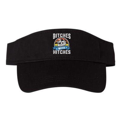 Bitches With Hitches Funny Camper Rv Camping Gift Valucap Bio-Washed Visor