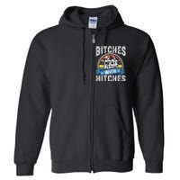 Bitches With Hitches Funny Camper Rv Camping Gift Full Zip Hoodie