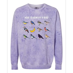 Bird Watcher How To Identify A Bird Unique Birder Colorblast Crewneck Sweatshirt