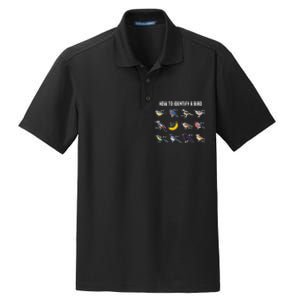 Bird Watcher How To Identify A Bird Unique Birder Dry Zone Grid Polo