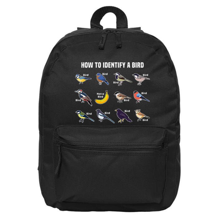 Bird Watcher How To Identify A Bird Unique Birder 16 in Basic Backpack