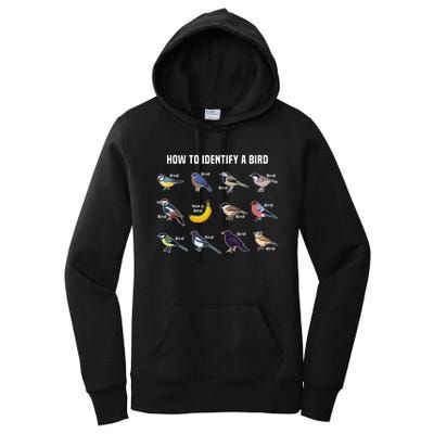 Bird Watcher How To Identify A Bird Unique Birder Women's Pullover Hoodie