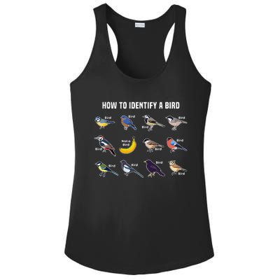 Bird Watcher How To Identify A Bird Unique Birder Ladies PosiCharge Competitor Racerback Tank