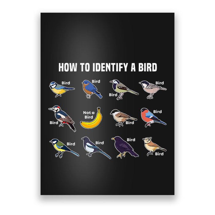Bird Watcher How To Identify A Bird Unique Birder Poster