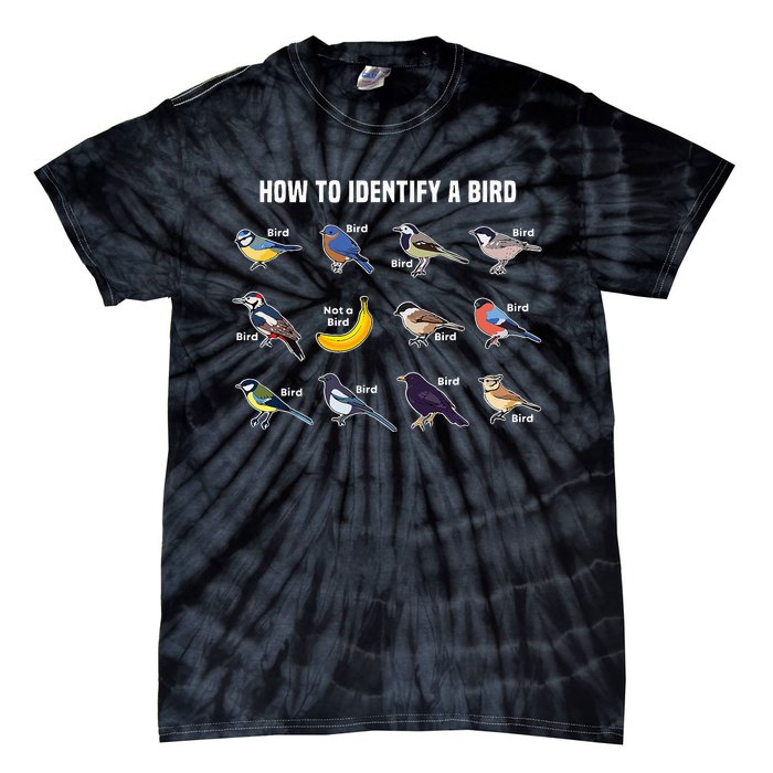 Bird Watcher How To Identify A Bird Unique Birder Tie-Dye T-Shirt