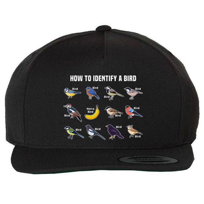 Bird Watcher How To Identify A Bird Unique Birder Wool Snapback Cap