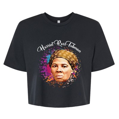 Black Women History Month Harriet Ross Tubman Bella+Canvas Jersey Crop Tee