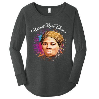 Black Women History Month Harriet Ross Tubman Women's Perfect Tri Tunic Long Sleeve Shirt