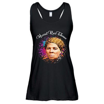 Black Women History Month Harriet Ross Tubman Ladies Essential Flowy Tank