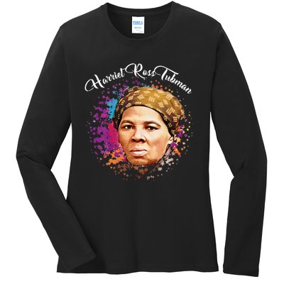 Black Women History Month Harriet Ross Tubman Ladies Long Sleeve Shirt