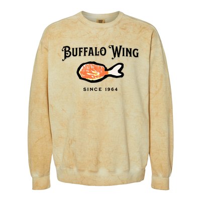 Buffalo Wing Hot And Spicy Colorblast Crewneck Sweatshirt