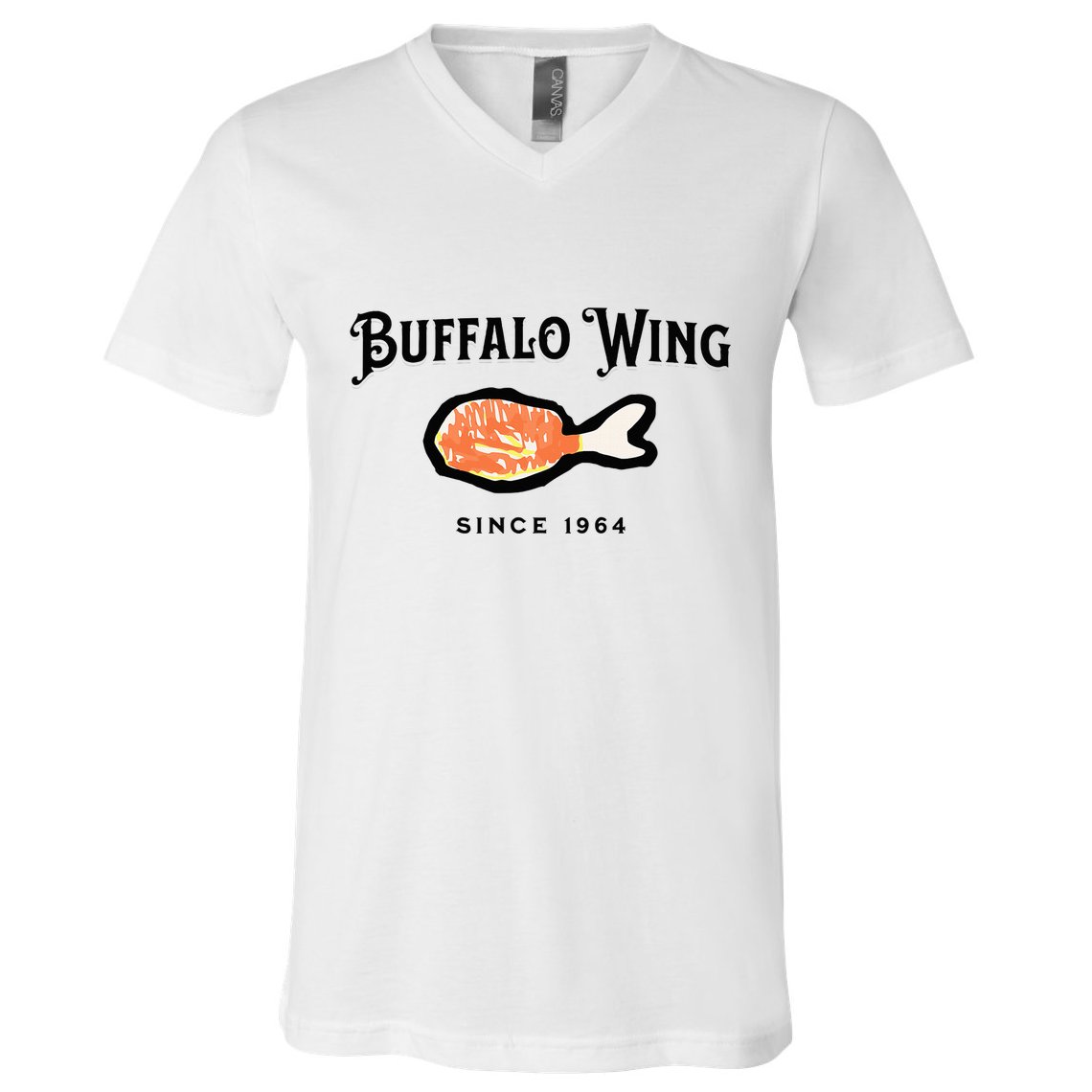 Buffalo Wing Hot And Spicy V-Neck T-Shirt