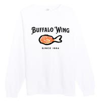 Buffalo Wing Hot And Spicy Premium Crewneck Sweatshirt