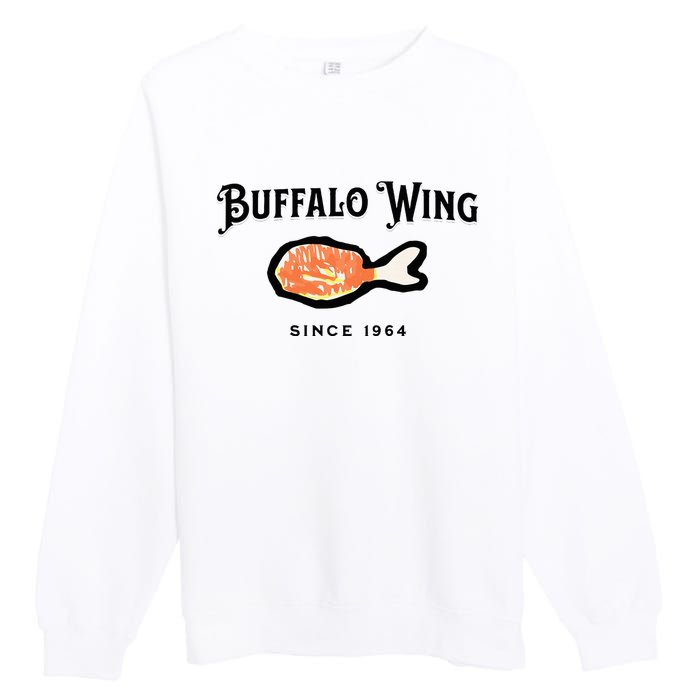 Buffalo Wing Hot And Spicy Premium Crewneck Sweatshirt