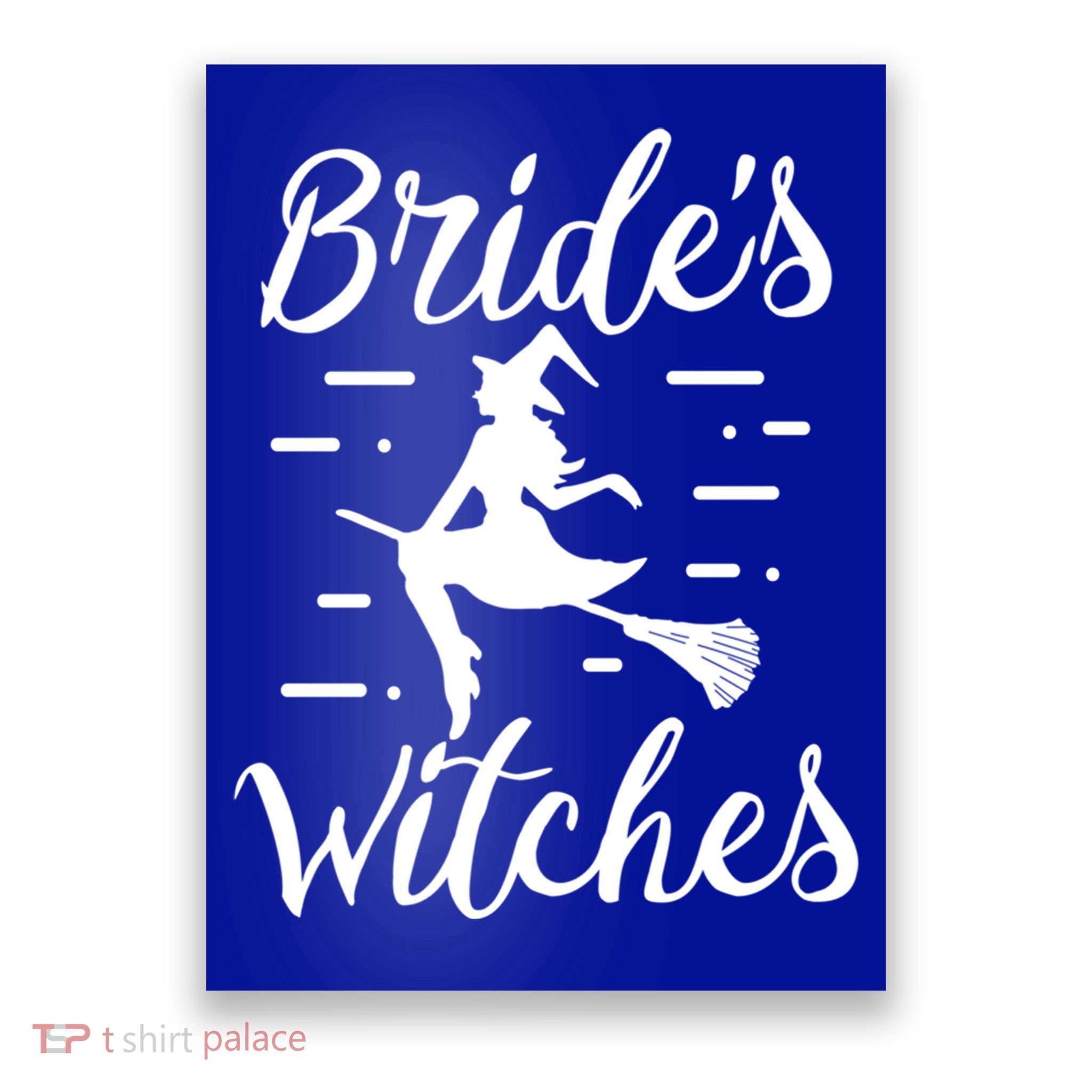 Bride's Witches Halloween Bachelorette Party Witch Wedding Gift Poster