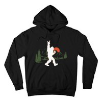 Bigfoot Walking in The Forest Vintage Sasquatch Hoodie