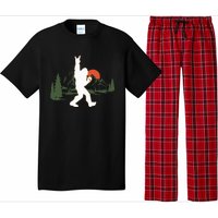 Bigfoot Walking in The Forest Vintage Sasquatch Pajama Set