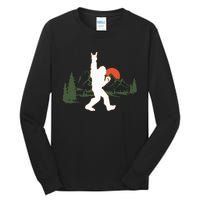 Bigfoot Walking in The Forest Vintage Sasquatch Tall Long Sleeve T-Shirt