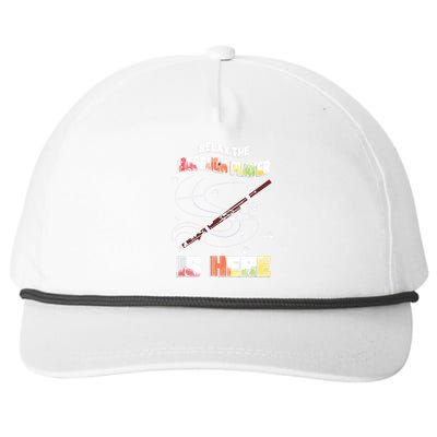 Bassoon Woodwind Instrument Bassoonist Orchestra Member Snapback Five-Panel Rope Hat