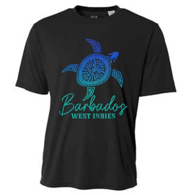 Barbados West Indies Bajan Sea Turtle Scuba Diving Cooling Performance Crew T-Shirt