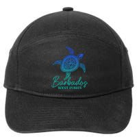 Barbados West Indies Bajan Sea Turtle Scuba Diving 7-Panel Snapback Hat