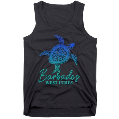 Barbados West Indies Bajan Sea Turtle Scuba Diving Tank Top