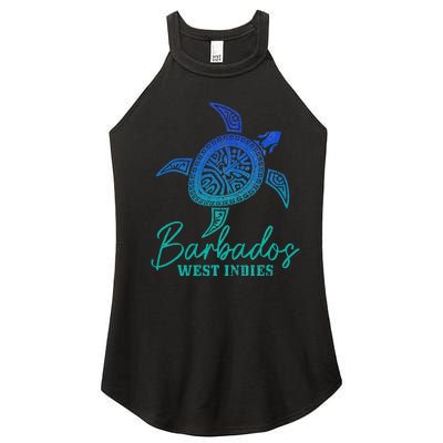 Barbados West Indies Bajan Sea Turtle Scuba Diving Women’s Perfect Tri Rocker Tank