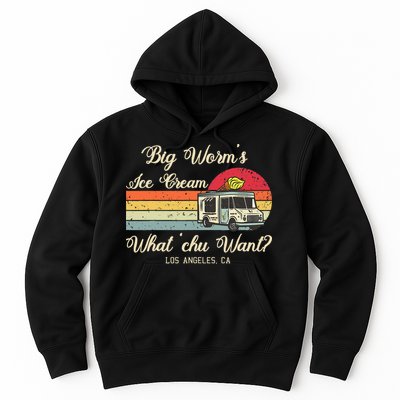 Big Worms Ice Cream Funny Retro Vintage Style Hoodie