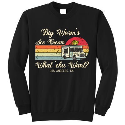 Big Worms Ice Cream Funny Retro Vintage Style Sweatshirt