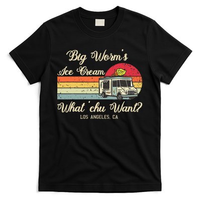 Big Worms Ice Cream Funny Retro Vintage Style T-Shirt