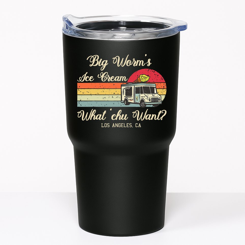 Big Worms Ice Cream Funny Retro Vintage Style Tumbler