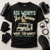 Big Worms Ice Cream What Chu Want Cooling Performance Crew T-Shirt