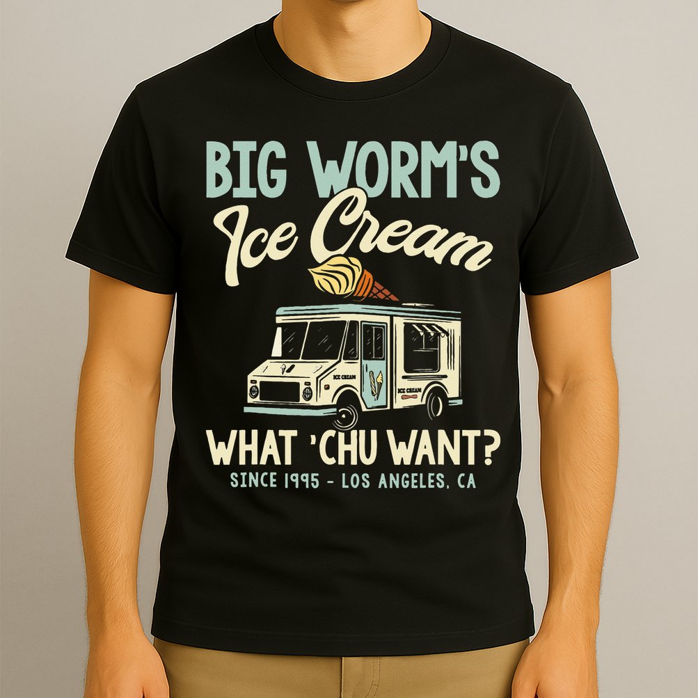 Big Worms Ice Cream What Chu Want T-Shirt