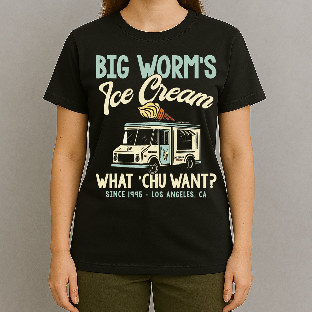 Big Worms Ice Cream What Chu Want T-Shirt