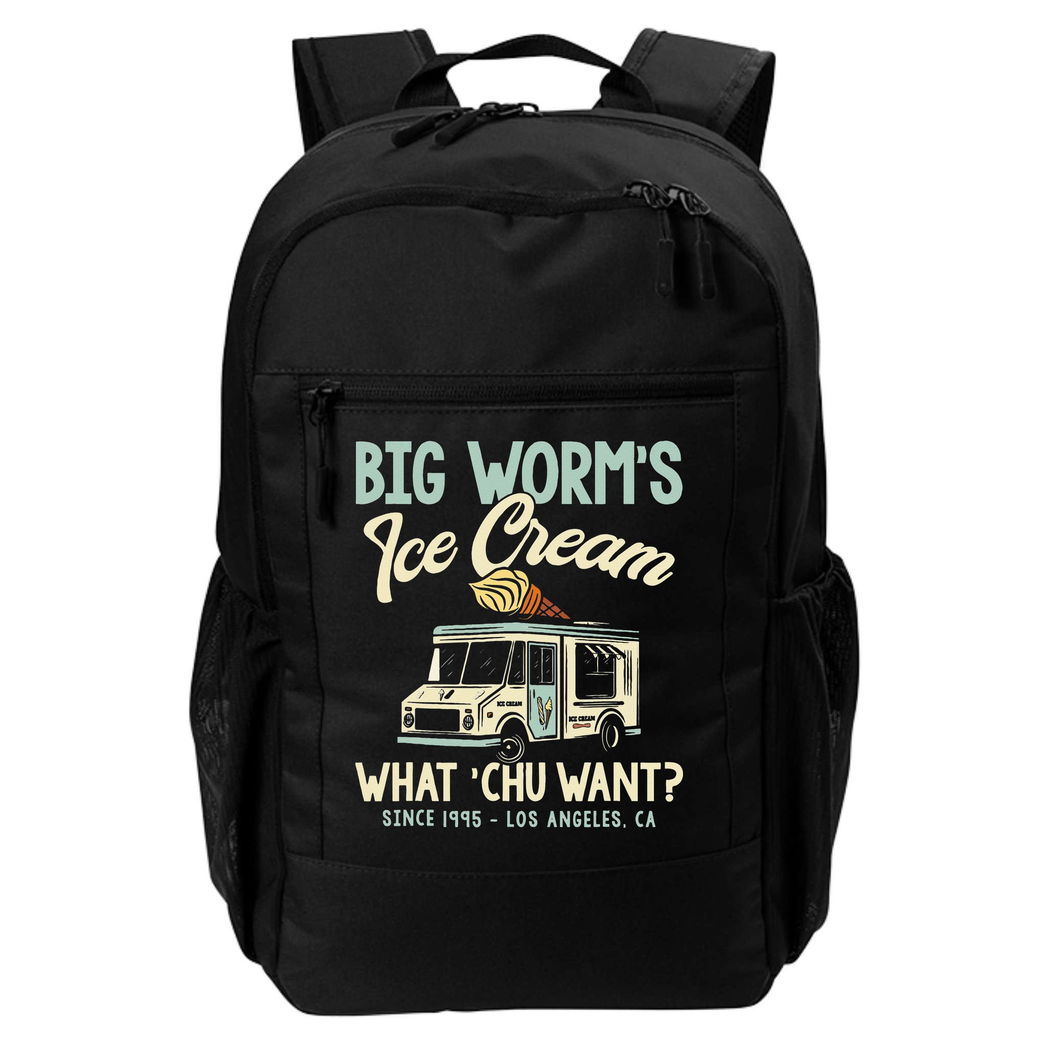 Big Worms Ice Cream What Chu Want Backpack