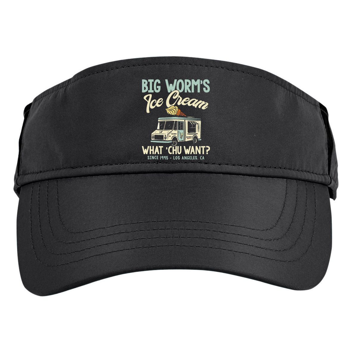 Big Worms Ice Cream What Chu Want Adult Drive Performance Visor
