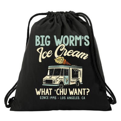 Big Worms Ice Cream What Chu Want Drawstring Bag