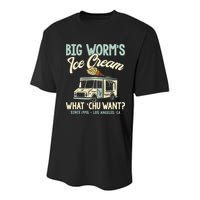 Big Worms Ice Cream What Chu Want Youth Performance Sprint T-Shirt