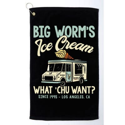 Big Worms Ice Cream What Chu Want Golf Towel