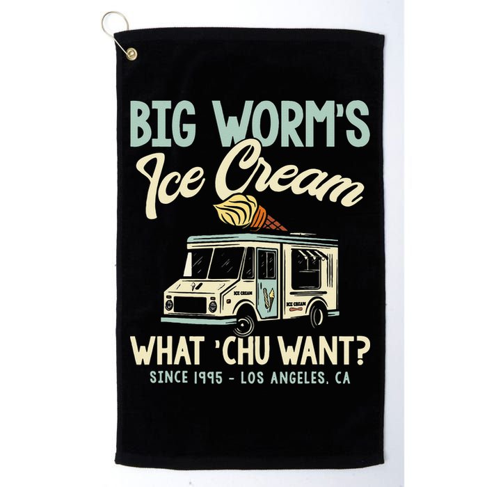 Big Worms Ice Cream What Chu Want Golf Towel