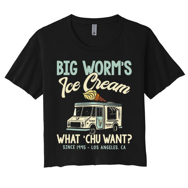 Big Worms Ice Cream What Chu Want Crop Top