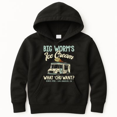 Big Worms Ice Cream What Chu Want Kids Hoodie