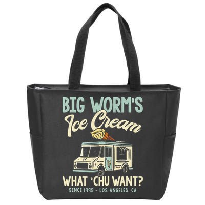 Big Worms Ice Cream What Chu Want Zip Tote Bag
