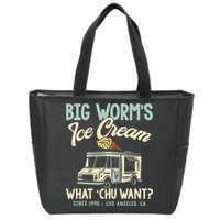 Big Worms Ice Cream What Chu Want Zip Tote Bag